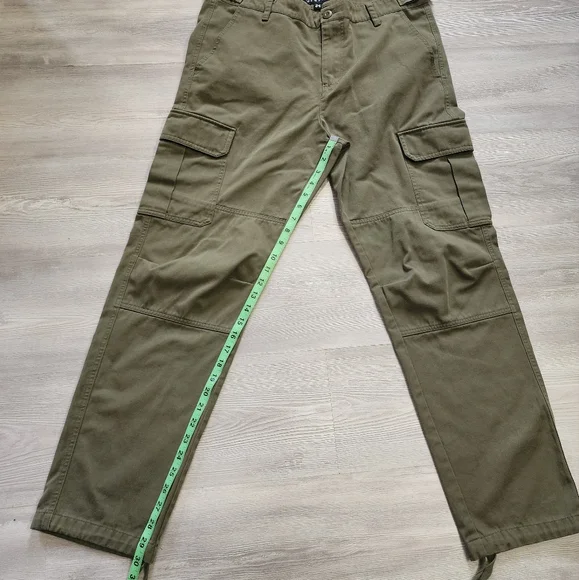 Empyre Utility Cargo Pants - Olive Green - Size 34 - Picture 3 of 9